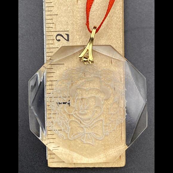 RARE! Disney ARRIBAS Brothers Hand Cut Crystal Mickey Mouse Ornament - Picture 9 of 9